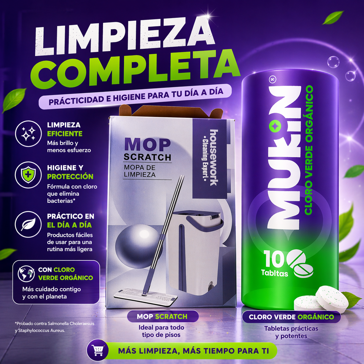 Combo Mukin Cloro Verde Trapero